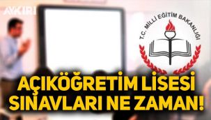 Açıköğretim Lisesi 1. dönem sınavları ne zaman? 2020 AÖL sınav tarihleri belli oldu mu? Açıköğretim sınavları yapılacak mı?