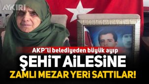AKP'li belediye şehit ailesine zamlı mezar yeri sattı! 