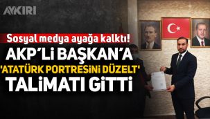 AKP Mamak İlçe Başkanlığı'ndan sosyal medyayı ayağa kaldıran Atatürk portresi paylaşımı!