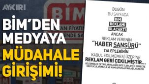 BİM'den ilan karşılığı sansür talebi, Milli Gazete yayınladı