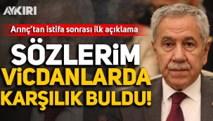 Bülent Arınç'tan yeni açıklama: Sözlerim vicdanlarda karşılık buldu