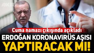 Cumhurbaşkanı Erdoğan, koronavirüs aşısı yaptıracak mı? 