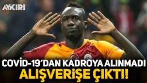 Galatasaray'da koronavirüs nedeniyle kadroya alınmayan Diagne alışverişe çıktı!