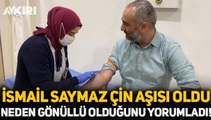 İsmail Saymaz koronavirüs aşısı oldu! Neden gönüllü olduğunu açıkladı