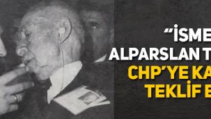 İsmet İnönü, Alparslan Türkeş'e 