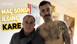 Karagümrük'ün kalecisi maç sonu Fatih Terim ile fotoğraf çekildi, 