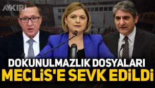Lütfü Türkkan, Aykut Erdoğdu ve Selin Sayek Böke'nin dokunulmazlık dosyaları Meclis'e sevk edildi