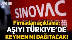 Sinovac, koronavirüs aşısını Türkiye'de