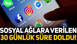 Sosyal ağlara verilen 30 günlük süre doldu, ikinci ceza yolda!