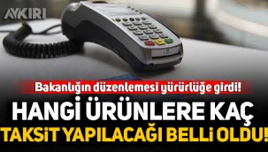 Ticaret Bakanlığı'ndan yeni düzenleme: Taksit sayısı düşürüldü! Hangi ürün kaç taksit?