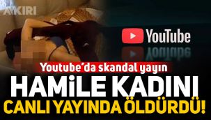 YouTube'da skandal yayın! Canlı yayında hamile kadını öldürdü! 