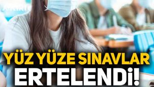 Ziya Selçuk açıkladı: Yüz yüze sınavlar ertelendi!