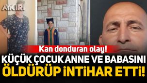 14 yaşındaki çocuk, anne ve babasını öldürüp intihar etti! 