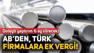 AB'den Türkiye dolaylı yaptırıım!