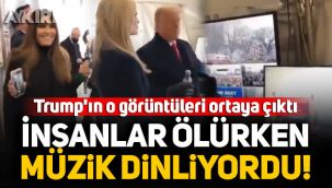 ABD'de insanlar ölürken Trump'ın müzik dinlediği görüntüler ortaya çıktı!