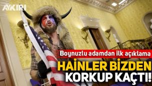 ABD'deki 'boynuzlu adam' konuştu: Hainler bizden korkup kaçtı!