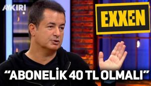 Acun Ilıcalı: Exxen'e üyelik 40 TL olmalı