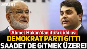 Ahmet Hakan: Millet İttifakı'nda Demokrat Parti gitti, Saadet Partisi de gitmek üzere!