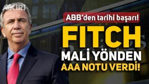Ankara Belediyesi'nden tarihi başarı! ABB Fitch'ten kredi notu olarak AAA aldı!