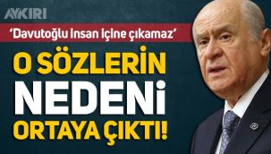 Bahçeli'nin Davutoğlu hakkında 