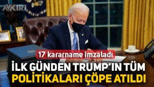 Biden, görevinin ilk gününden kritik kararlara imza attı