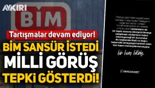 BİM'in sansür talebi sonrası Milli Görüş tepki göstermeye devam ediyor!