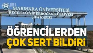 Marmara Üniversitesi öğrencilerinden tepki: 