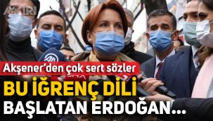 Meral Akşener'den Erdoğan'a çok sert eleştiriler: 
