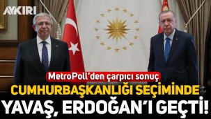 MetroPoll'den çarpıcı sonuç: Cumhurbaşkanlığı seçiminde Mansur Yavaş, Erdoğan'ı geçti