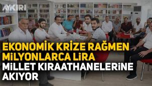 Millet Kıraathanelerine milyonlarca lira masraf