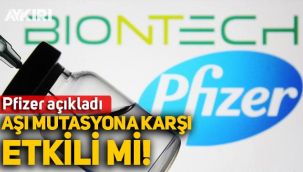 Pfizer aşısı mutasyonlu koronavirüse karşı etkili mi?