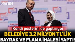 Sancaktepe Belediyesi’nden flama ve bayrağa 3 milyon 250 bin lira!