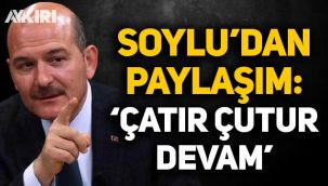 Süleyman Soylu'dan 'Çatır Çuturlu' uyuşturucuyla mücadele mesajı
