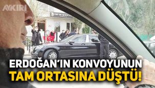 Can Ataklı, Erdoğan'ın konvoyunun tam ortasına düştü