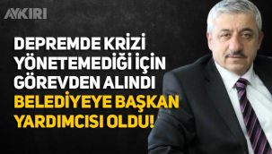 Elazığ depreminden sonra görevden alınan bürokrat, belediyeye başkan yardımcısı oldu