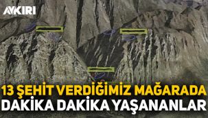 Gara operasyonunda 13 şehit verdiğimiz mağarada dakika dakika yaşananlar