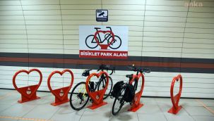 İstanbul'da metro istasyonlarına bisiklet parkları kuruluyor
