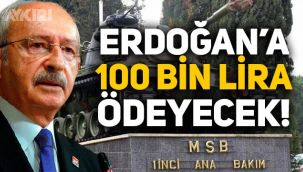 Kemal Kılıçdaroğlu, Tayyip Erdoğan'a 100 bin lira tazminat ödeyecek!