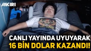Twitch yayıncısı Asian Andy, uyuyarak 16 bin dolar kazandı!