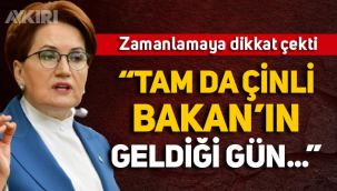 Akşener, Çinli Bakan'ın geldiği gün Kanal İstanbul'da yaşanan gelişmenin zamanlamasına dikkat çekti!