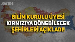 Bilim Kurulu üyesi, koronavirüs risk haritasında kırmızıya dönebilecek şehirleri açıkladı