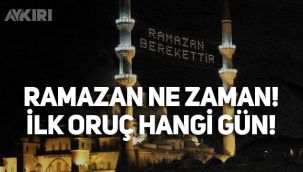Bu sene Ramazan ayı ne zaman başlıyor? İlk oruç günü ne zaman? 2021 Ramazan tarihi…