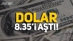 Erdoğan'ın atama kararı doları yükseltti: 8.35'i aştı!