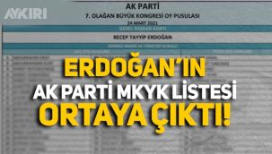 Erdoğan MKYK listesi ortaya çıktı! İşte AK Parti MKYK asil ve yedek üye adayları...