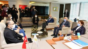 HÜDA Par heyeti, İYİ Parti Genel Başkanı Akşener'i ziyaret etti