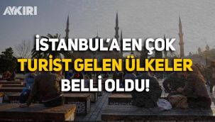 İstanbul'a en çok turist Rusya ve İran'dan geldi, turist sayısı yıllık yüzde 67 azaldı