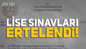 Lise sınavları ertelendi mi? Milli Eğitim Bakanı Ziya Selçuk'tan liselere genelge
