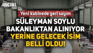 Süleyman Soylu İçişleri Bakanlığı görevinden alınıyor yerine Fuat Oktay getiriliyor