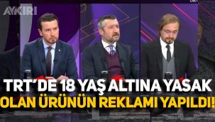 TRT Spor kanalında 18 yaş altına yasak olan ürünün reklamı yapıldı