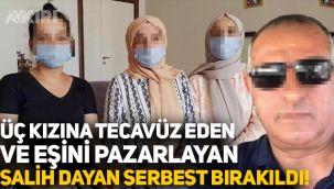 Üç kızına tecavüz ettiği ve eşini pazarladığı iddia edilen Salih Dayan tahliye edildi!